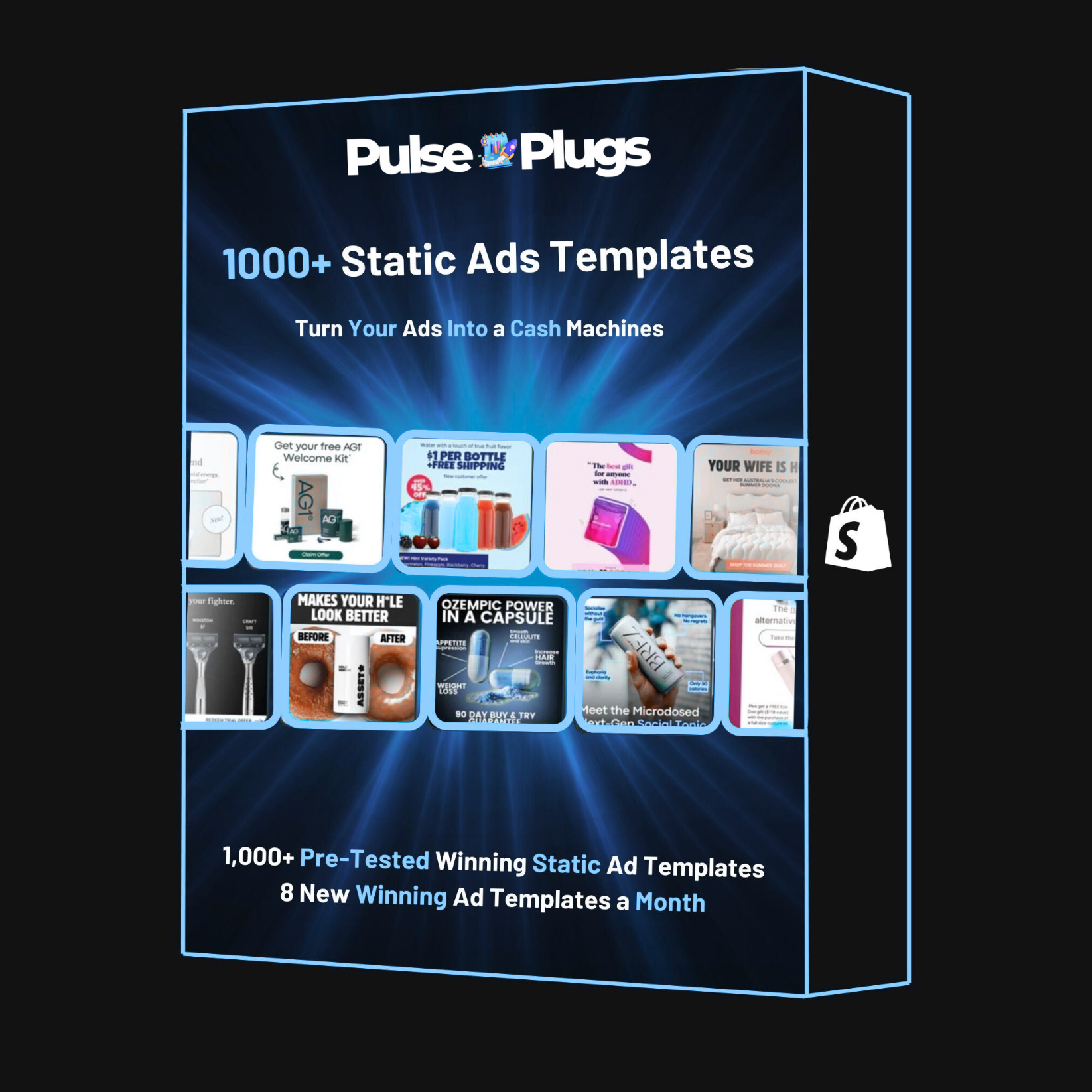 1000 Proven To Work Meta Static Ad Templates | Plug-n-Play With Canva & Figma